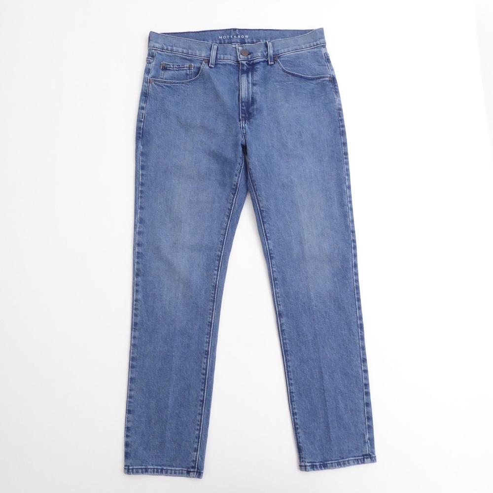 Mott & Bow Mens Slim Fit Jeans Blue Warren Size 34x30